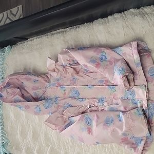 Girls Disney Princess fleece lined rain jacket 5/6